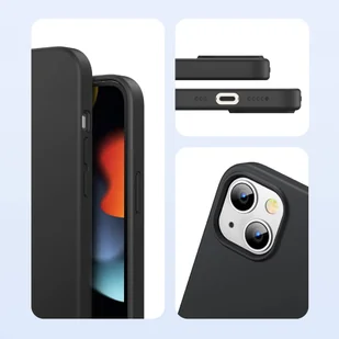 Ugreen Protective Silicone Case gumowe elastyczne silikonowe etui pokrowiec iPhone 13 mini czarny - Etui i futerały do telefonów - miniaturka - grafika 6