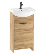 Szafki łazienkowe - Szafka łazienkowa z umywalką dąb złoty 45 cm Frigo - miniaturka - grafika 1