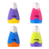 Temperówki - Temperówka do kredek na dwie grubości ołówków i kredek z gumką Strigo - miniaturka - grafika 1