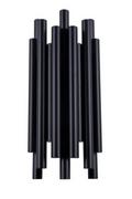 Lampy ścienne - Maxlight Kinkiet LAMPA ścienna ORGANIC W0286 metalowa OPRAWA sople LED 8W 3000K tuby czarne - miniaturka - grafika 1