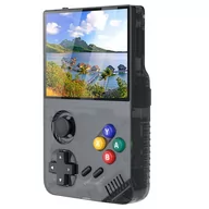 Konsole i gry retro - Ręczna konsola do gier M19, ekran HD 3,5 cali, karta TF 64GB, 20 000 gier - Czarny - miniaturka - grafika 1