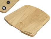 Akcesoria i części AGD - DREWNIANA DESKA DĘBOWA POD THERMOMIX Z KÓŁKAMI TM5 TM6 lakierowana +GRAWER - miniaturka - grafika 1