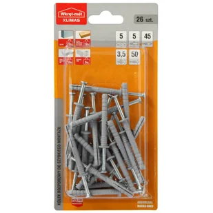 Kołek do szybkiego montażu 5 x 45 mm 26 szt. Wkręt-met - Wkręty - miniaturka - grafika 1