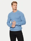 Swetry męskie - Blend Sweter 20717277 Błękitny Regular Fit - miniaturka - grafika 1