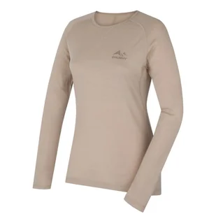 Damska koszulka Husky Merow L Rozmiar: L / Kolor: beżowy - Koszulki sportowe damskie - miniaturka - grafika 1