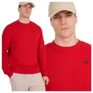 Bluzy męskie - Bluza dresowa bez kaptura męska 4F 4FWMM00TSWSM1767-062S #N/D Roz. XXL - miniaturka - grafika 1