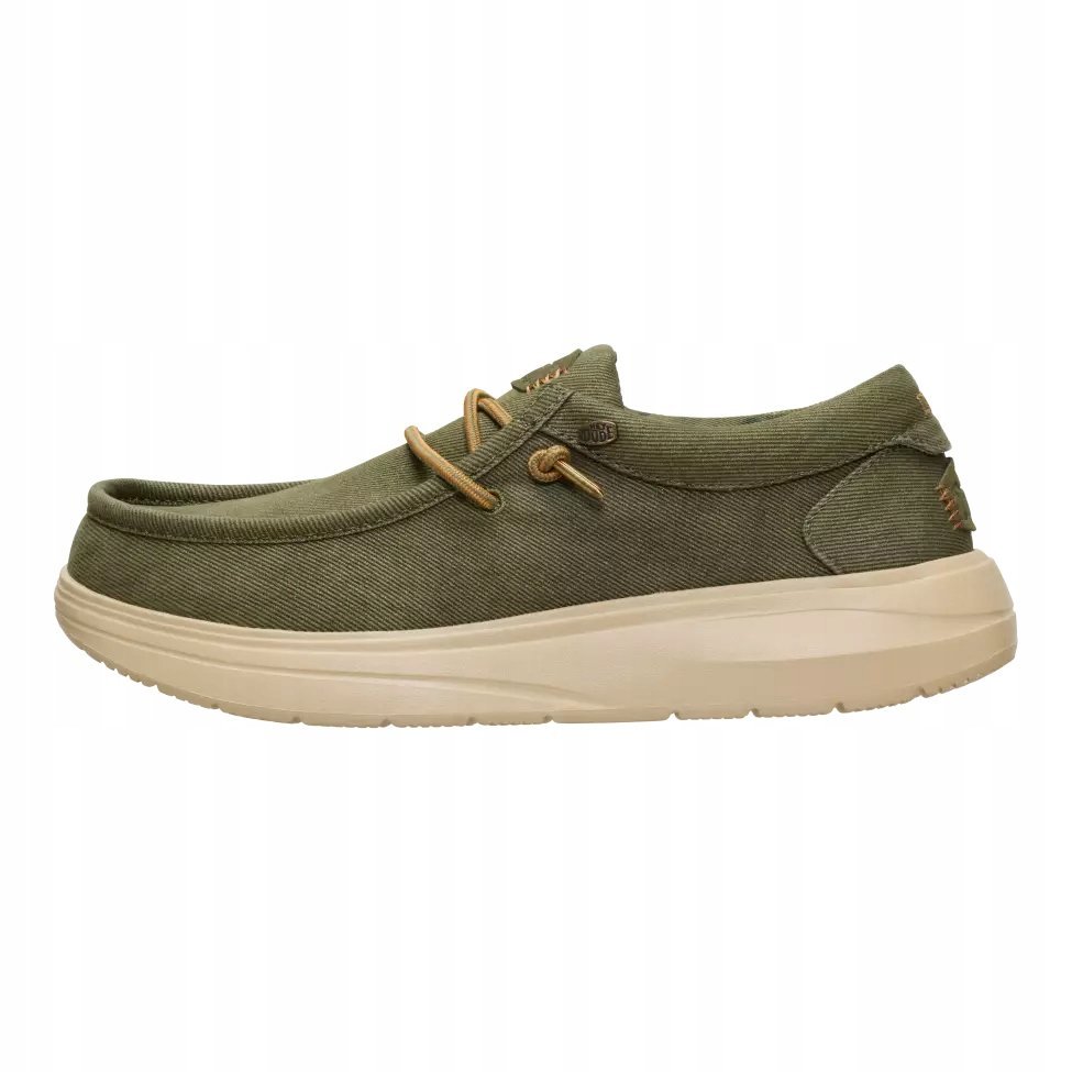 HeyDude Męskie Lekkie Mokasyny Buty Wsuwane Wally Comf Worn Twill 46