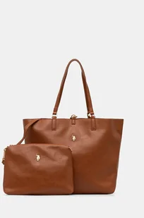 U.S. Polo Assn. torebka dwustronna Rogersville kolor brązowy BIURR8506WVP - Torebki damskie - miniaturka - grafika 1
