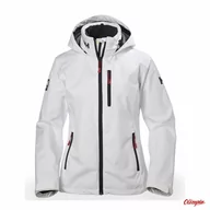 Kurtki damskie - Kurtka żeglarska damska Helly Hansen W Crew Hooded Jacket biała - miniaturka - grafika 1