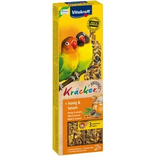 Vitakraft Vitakakraft Kräcker Honig dla papużek nierozłączek 4 x 180g - Przysmaki dla ptaków - miniaturka - grafika 1