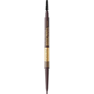 Eveline cosmetics Micro Precise Kredka do Brwi 03 Dark Brown EVEL-17455 - Akcesoria i kosmetyki do stylizacji brwi - miniaturka - grafika 1