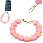 Pozostałe akcesoria do telefonów - Zawieszka Brelok Do Telefonu Kluczy Etui Torebki Krótka Smycz Do Telefonu - miniaturka - grafika 1