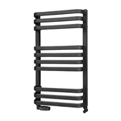 Grzejniki łazienkowe - Grzejnik łazienkowy Piatto 72,6x43 cm ZBD czarny 326W Roz 40cm LUXRAD - miniaturka - grafika 1