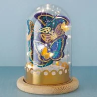 Zabawki kreatywne - Zestaw kreatywny Lampka Motyle 8+, Janod - miniaturka - grafika 1