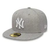 Czapki i chusty sportowe męskie - Czapka z daszkiem New Era 59FIFTY MLB NY New York Yankees Essential Heather Grey - 11044974-7 5/8 - 60.6cm - miniaturka - grafika 1