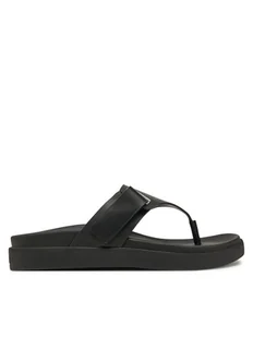Calvin Klein Sandały Flat Adj Tp Eyelet HW0HW02349 Czarny - Sandały damskie - miniaturka - grafika 1