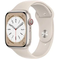 Smartwatch - Apple Watch 8 Cellular 45mm Beżowy - miniaturka - grafika 1