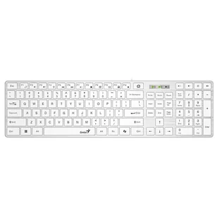 Genius SlimStar 126 COPILOT, klawiatura CZ/SK, klasyczna, przewodowa (USB), biała - Klawiatury - miniaturka - grafika 1