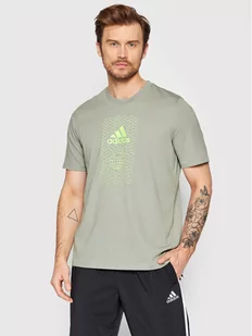 Adidas T-Shirt Sustainable Bagde HE4845 Szary Regular Fit - Koszulki męskie - miniaturka - grafika 1