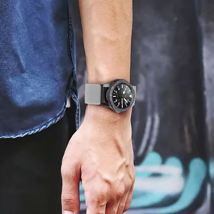 Pasek elastyczny Uniwersalny nylonowy Alogy Nylon opaska do zegarka Smartwatcha 20mm Szary - Akcesoria do smartwatchy - miniaturka - grafika 4