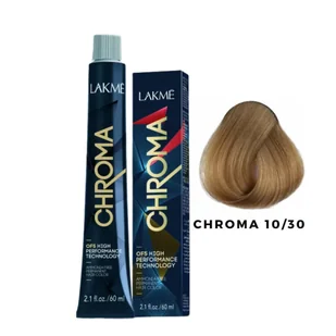 Lakme Chroma, farba do włosów o łagodnej formule, 10/30, 60ml - Farby do włosów i szampony koloryzujące Lakme Chroma, farba do włosów o łagodnej formule, 10/30, 60ml - Farby do włosów i szampony koloryzujące - miniaturka - grafika 1