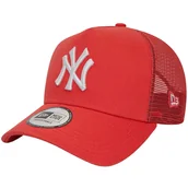 Czapki męskie - New Era League Essentials Trucker New York Yankees Cap 60435246, Kobieta/Mężczyzna, Czapka z daszkiem, Czerwony - miniaturka - grafika 1
