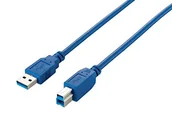 Kable USB - Equip Kabel USB USB 3.0 cable A-B1 m S/S blue - 128291 - miniaturka - grafika 1