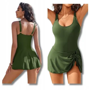 Stroj Kapielowy Damski Jednoczesciowy Sukienka Kobiecy Modelujacy Brzuch S - Stroje kąpielowe - miniaturka - grafika 1