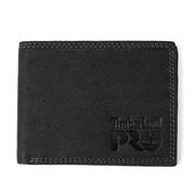 Portfele - Timberland PRO Męska cienka skóra RFID z okienkiem na dowód osobisty z tyłu portfela, czarny, bulard, jeden rozmiar - miniaturka - grafika 1