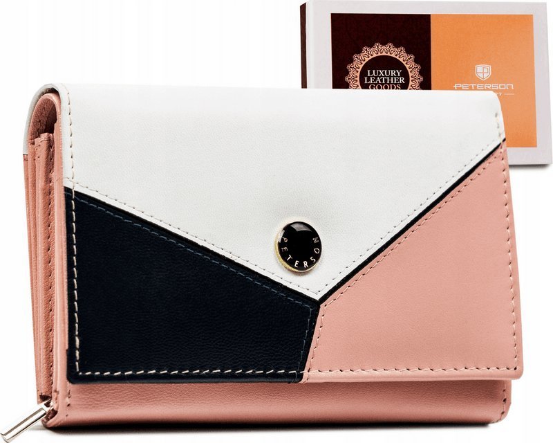 Peterson Średni portfel damski ze skóry naturalnej Peterson NoSize