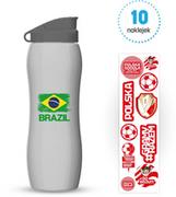 Shakery i bidony sportowe - Bidon na wodę Dafi poj. 0,6 l pojemnik szary zakrętka grafit BRAZYLIA - miniaturka - grafika 1