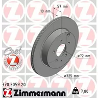 Tarcze hamulcowe - Zimmermann (OTTO GMBH) (OTTO GMBH) 370.3059.20 370.3059.20 - miniaturka - grafika 1