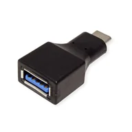 Adaptery i przejściówki - VALUE 12.99.9030 zmieniacz płci / kabli USB Type C USB Type A Czarny 12.99.9030 - miniaturka - grafika 1