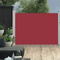 Markizy - vidaXL vidaXL Wysuwana markiza boczna na taras, 120 x 500 cm, czerwona - miniaturka - grafika 1
