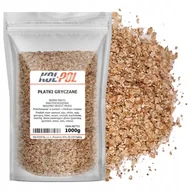 Płatki śniadaniowe i musli - PŁATKI GRYCZANE 1kg Ciemne naturalne źródło błonnika wysoka jakość Kol-Pol - miniaturka - grafika 1