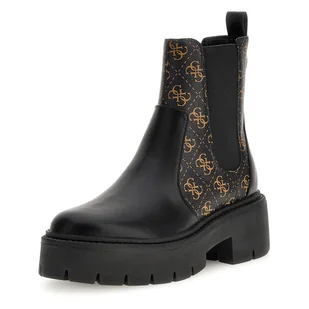Damskie Sztyblety GUESS SHUZE FLTSHUELE10-BLKBR – Czarny - Botki damskie - miniaturka - grafika 1