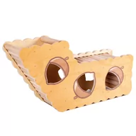 Akcesoria dla gryzoni - OIIBO WOODEN HOUSE ERS71 - DOMEK DLA GRYZONI - miniaturka - grafika 1