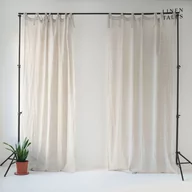 Firany - Kremowa firanka 130x300 cm Daytime – Linen Tales - miniaturka - grafika 1