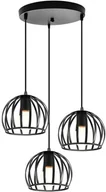 Lampy sufitowe - Lampa sufitowa metalowa loft klosz wisząca AT15-3SZ-Black - miniaturka - grafika 1