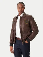Kurtki męskie - Aeronautica Militare Kurtka skórzana 252PN0846U100839 Brązowy Regular Fit - miniaturka - grafika 1