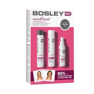 BOSLEYMD mendXtend Strenghtening System Zestaw stymulujący porost włosów: szampon, 150ml + odżywka, 150ml + spray, 100ml >> 0zł za wysyłkę przy zakupach od 149 zł << - Szampony do włosów BOSLEYMD mendXtend Strenghtening System Zestaw stymulujący porost włosów: szampon, 150ml + odżywka, 150ml + spray, 100ml >> 0zł za wysyłkę przy zakupach od 149 zł << - Szampony do włosów - miniaturka - grafika 1