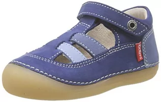 Buty dla dziewczynek - Kickers Półbuty dziecięce SUSHY dla dziewczynek, Niebieski Bleu Tricolore 53, 22 EU - grafika 1