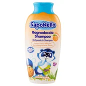 Kosmetyki kąpielowe dla dzieci - Saponello morelowy 2w1 - żel pod prysznic i szampon dla dzieci (400 ml) - miniaturka - grafika 1