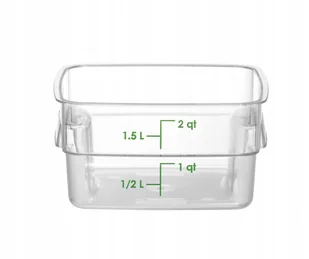 Pojemnik na żywność CamSquares Fresh Pro Cambro 1,9L transparentny - Pojemniki kuchenne - miniaturka - grafika 1