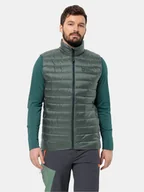 Kamizelki męskie - Jack Wolfskin Kamizelka Pilvi 1207711 Zielony Regular Fit - miniaturka - grafika 1