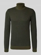 Swetry męskie - Sweter z dzianiny z golfem - miniaturka - grafika 1