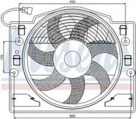 Uszczelki silnikowe - NISSENS Wentylator, kondensator klimatyzacji NISSENS 85420 - miniaturka - grafika 1
