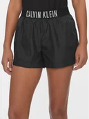 Spodenki damskie - Calvin Klein Swimwear Szorty sportowe KW0KW02482 Czarny Regular Fit - miniaturka - grafika 1