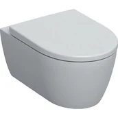 Miski WC - Geberit iCon Zestaw Toaleta WC 53x37,5 cm bez kołnierza + deska wolnoopadająca biały alpin mat 501.663.JT.1 - miniaturka - grafika 1