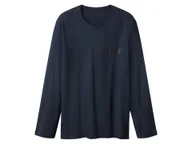 Koszulki męskie - esmara Men Koszulka męska do spania z bawełną (Granatowy, M (48/50)) - miniaturka - grafika 1